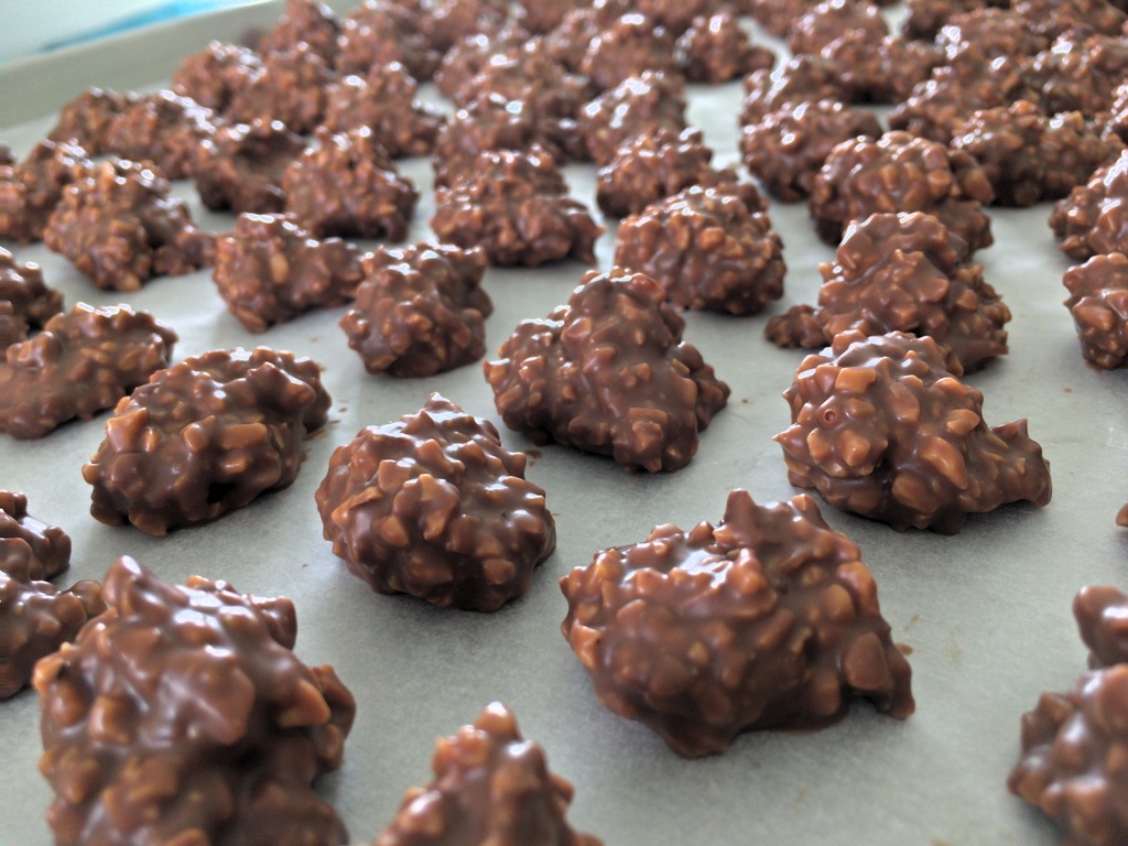 Rochers choc. lait & noisettes