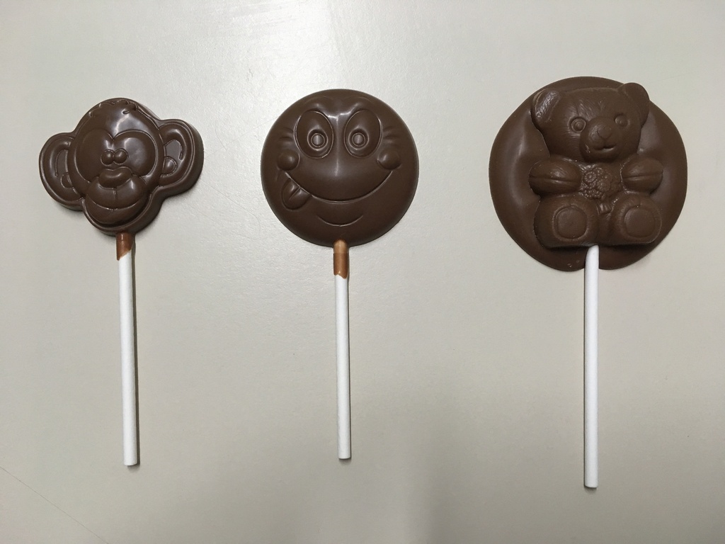 Sucettes choc. lait Pérou 42%