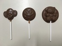 Sucettes choc. lait Pérou 42%