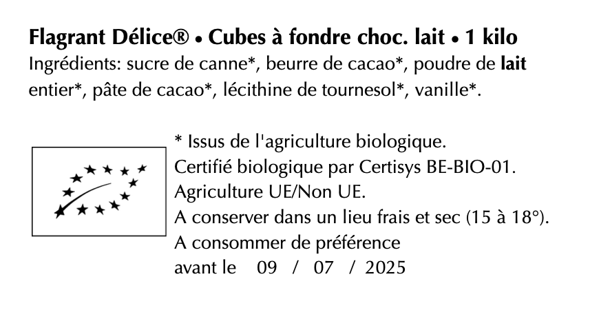 Sucettes choc. lait à fondre (24 pièces) - Vrac