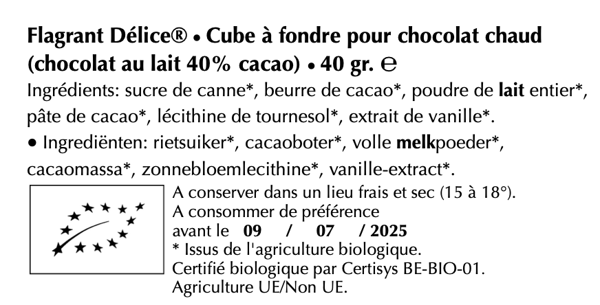 Sucette choc. lait à fondre (1 pièce)