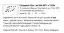 Caraques choc. lait - Vrac