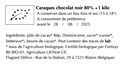 Caraques choc. noir 80% - Vrac