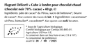 Cube choc. noir à fondre (1 pièce)