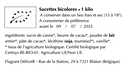 Sucettes bicolores - Vrac