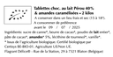 Tablettes choc. lait & amandes caramélisées - Vrac