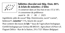 Tablettes choc. noir & éclats de noisettes - Vrac