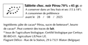 Tablette choc. noir "Best Dad Ever"