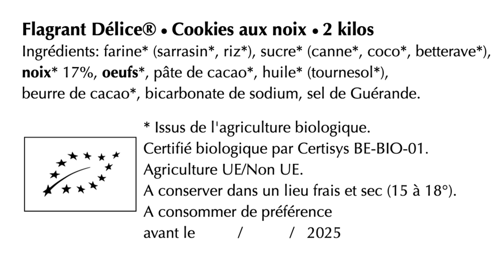 Cookies choc. noir & noix - Vrac