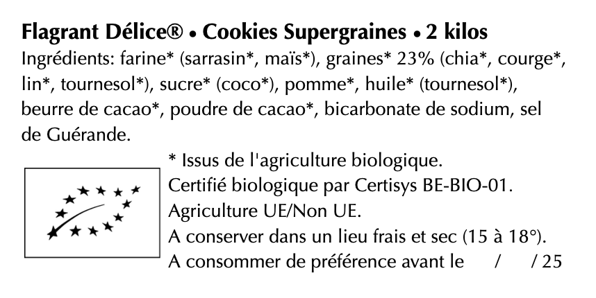 Cookies supergraines - Vrac
