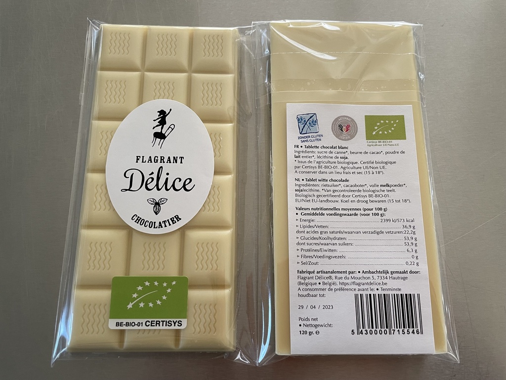 ​Tablette choc. blanc