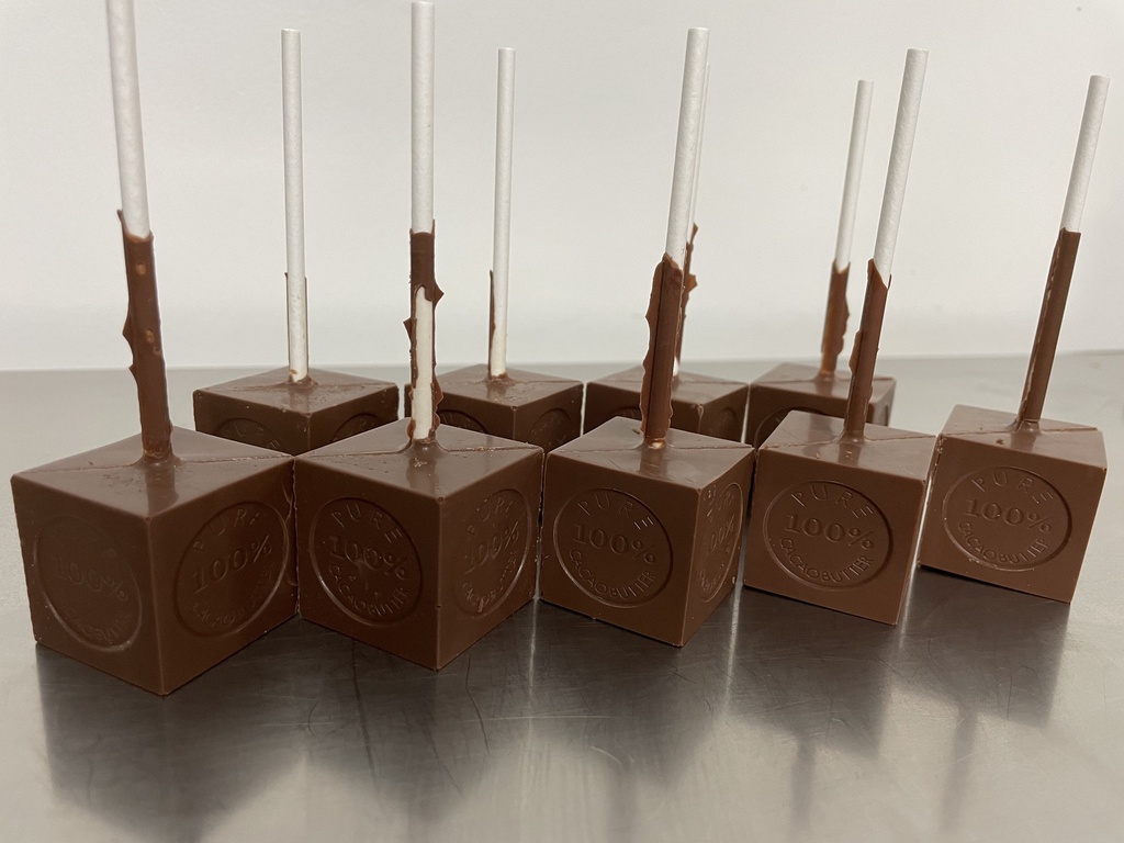 Cubes choc. lait à fondre (24 pièces) - Vrac