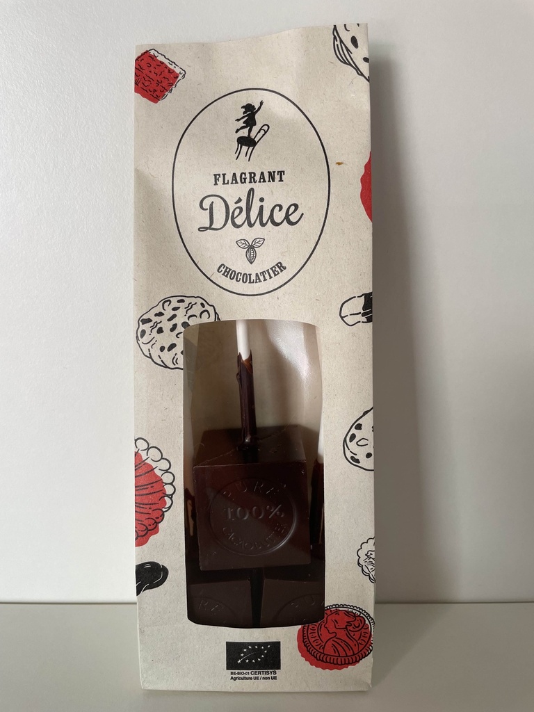 Cubes choc. noir à fondre (3 pièces)