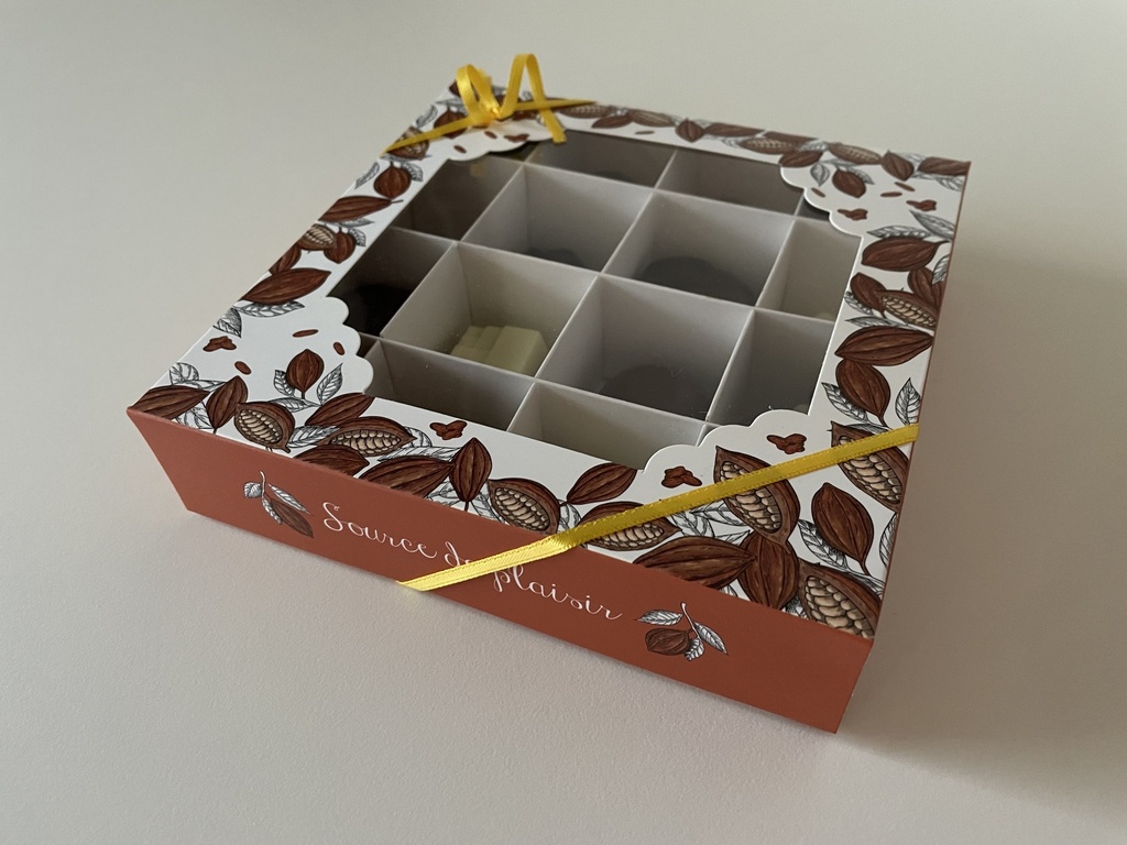 Boîte-cadeau "Cabosses" 3 chocolats