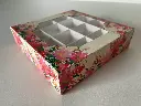 Boîte-cadeau "Fleurs" 3 chocolats