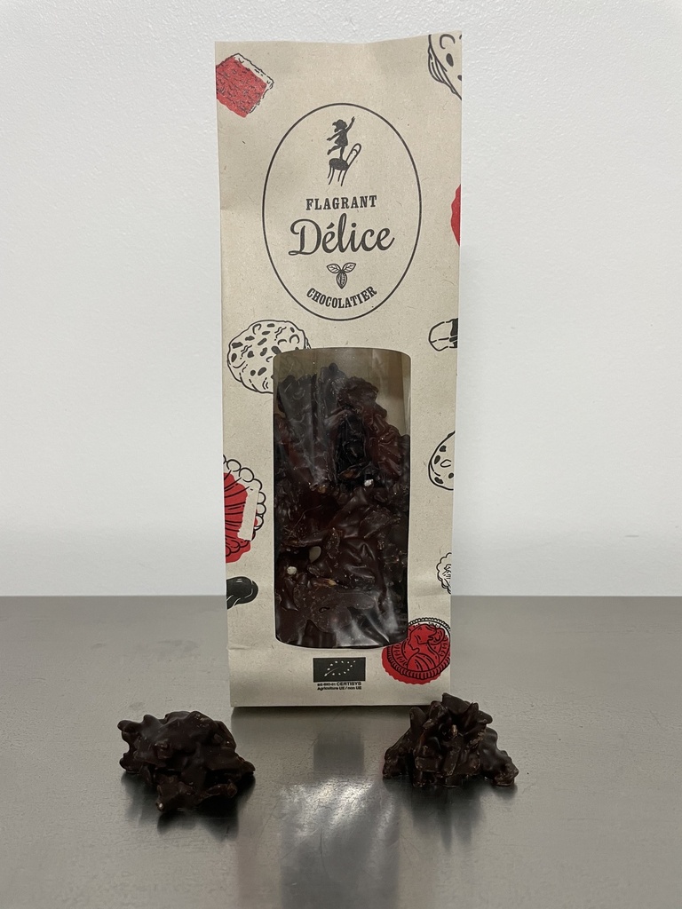 Rochers choc. noir & amandes