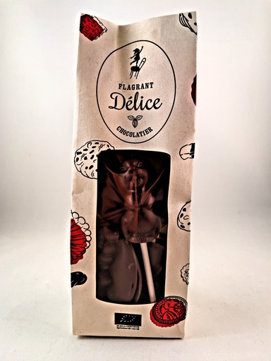 Sucettes choc. lait