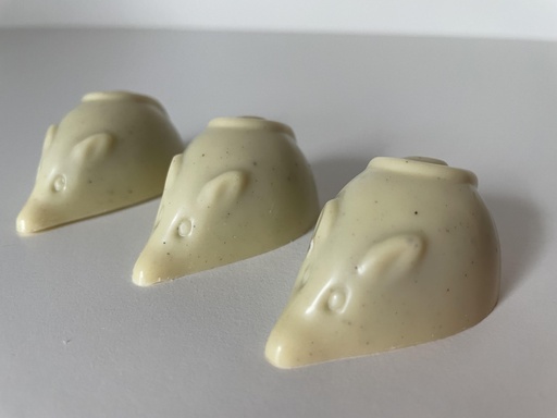 Souris choc. blanc (praliné amande/noisette) - Vrac