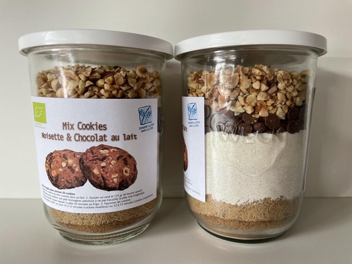 Mix pâte à cookies choc. lait & noisette