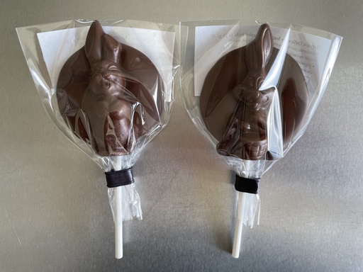 Sucettes choc. lait (individuelles)