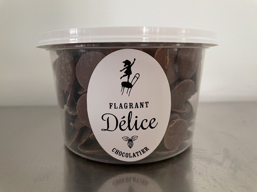 Pastilles maxi choc. lait Pérou 40%