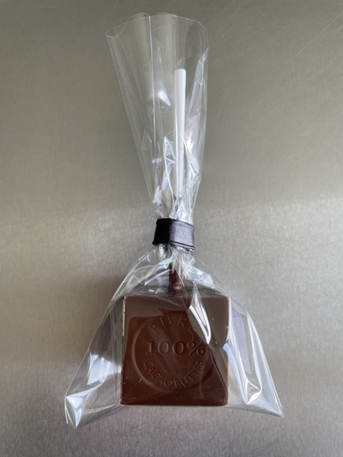 Cube choc. lait à fondre (1 pièce)