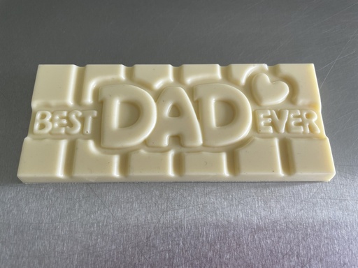 Tablette choc. blanc "Best Dad Ever"