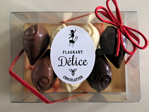 Assortiment souris 3 chocolats
