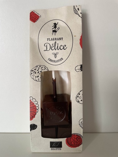 Cubes choc. noir à fondre (3 pièces)