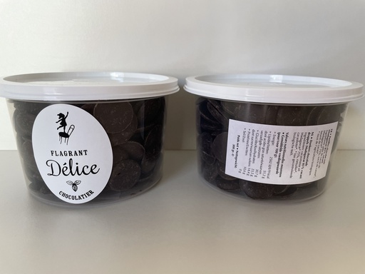 Pastilles choc. noir Rép.Dominicaine 80%