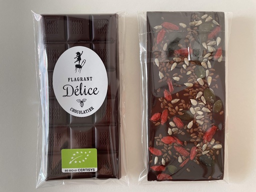 ​Tablette choc. noir & graines