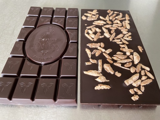 Tablettes choc. noir & amandes caramélisées - Vrac