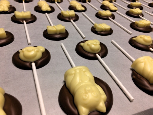 Sucettes bicolores - Vrac